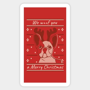 We woof you a Merry Christmas Sticker